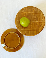 BAMBOO DESSERT & CHESSE PLATES, SET OF 4