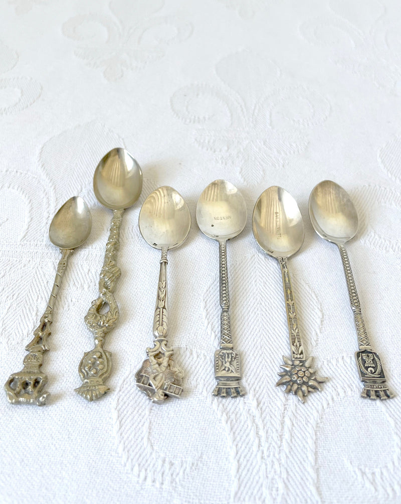 INTERNATIONAL DEMITASSE COFFEE SPOONS SET OF 6