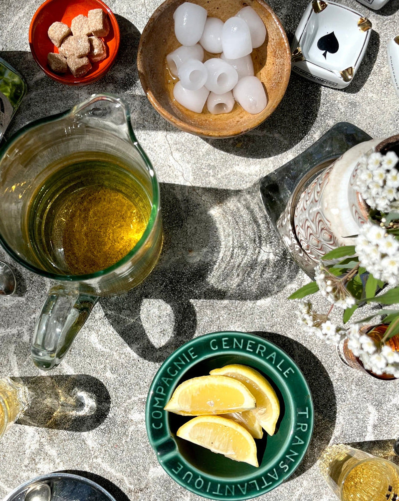 TAKE A XANAX LARGE HANDBLOWN RECYCLED GLASS PITCHER