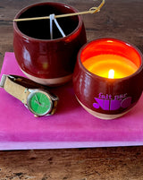 LEATHER & LILAC CANDLE SET OF 2