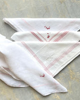 LINEN NAPKINS RED SET OF 4