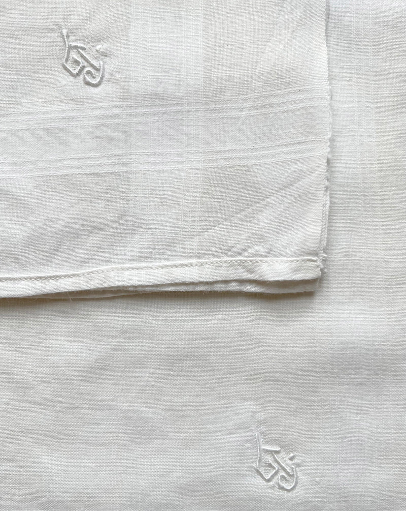 LINEN NAPKINS WHITE SET OF 4