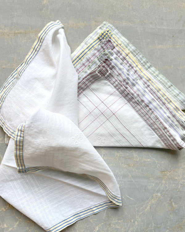 LINEN NAPKINS STRIPES SET OF 6