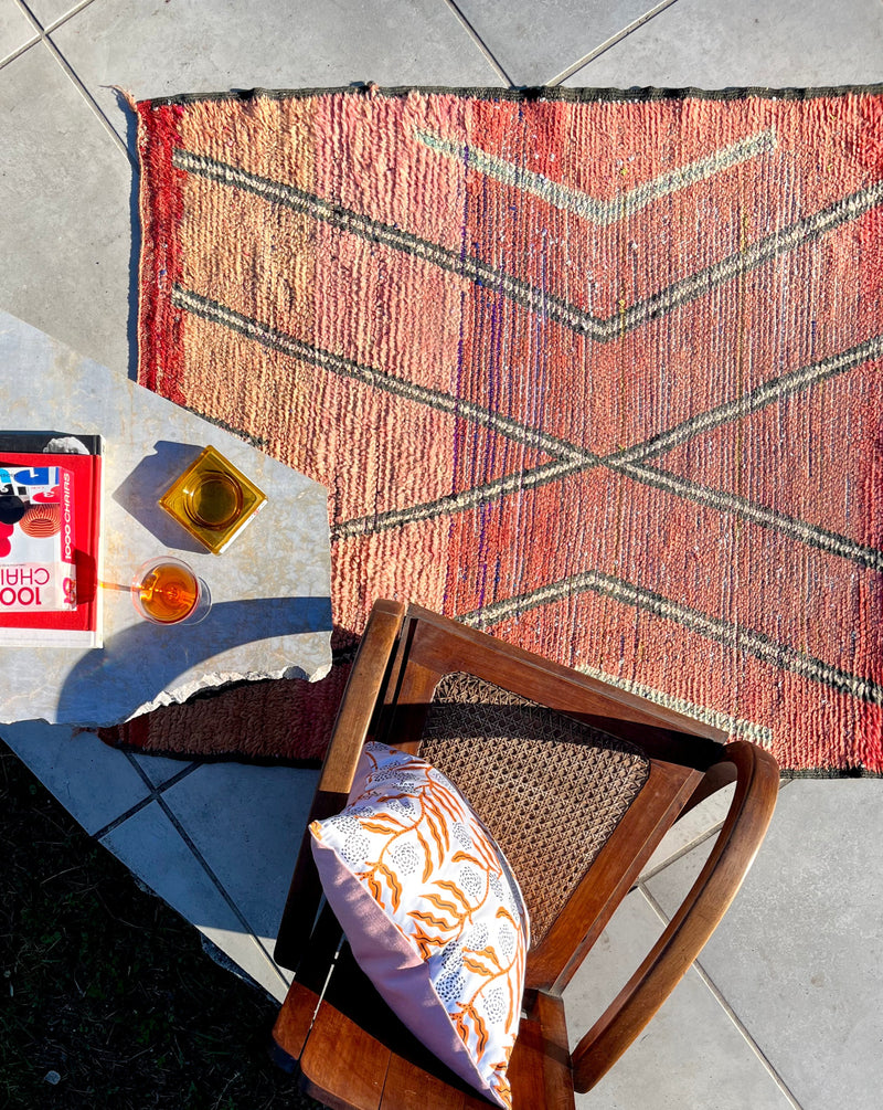 BLOOD ORANGE ANTIQUE RUG